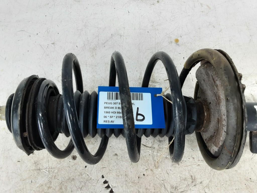 RESSORT DE SUSPENSION AVANT Peugeot 307 SW (3H), Utilisé, Peugeot