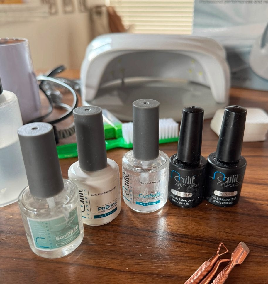 Nailit LED-lamp + nagelfrees + gels & accessoires, Elektronische apparatuur, Persoonlijke Verzorgingsapparatuur, Ophalen, Gebruikt