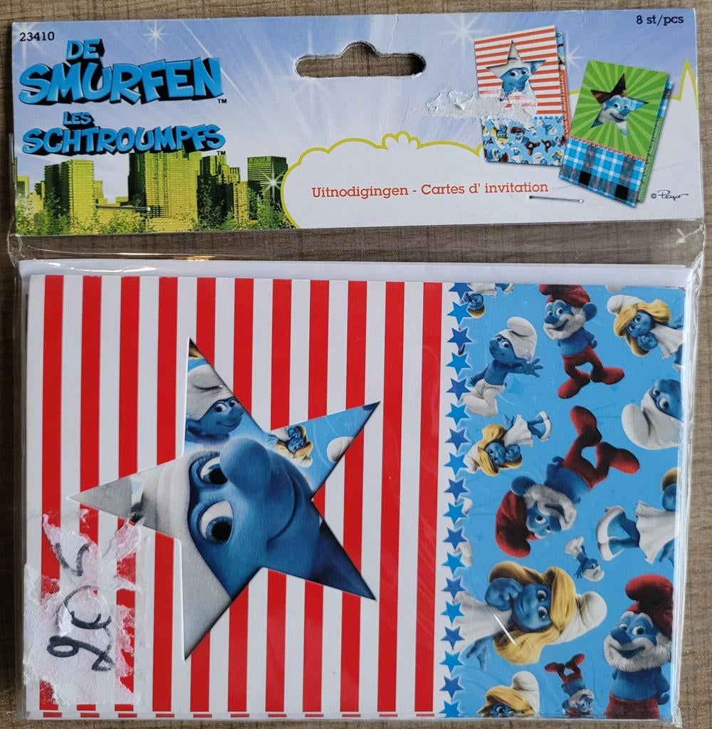 De Smurfen: 8 kaarten (nieuw!), Collections, Personnages de BD, Enlèvement ou Envoi, Schtroumpfs, Neuf, Image, Affiche ou Autocollant