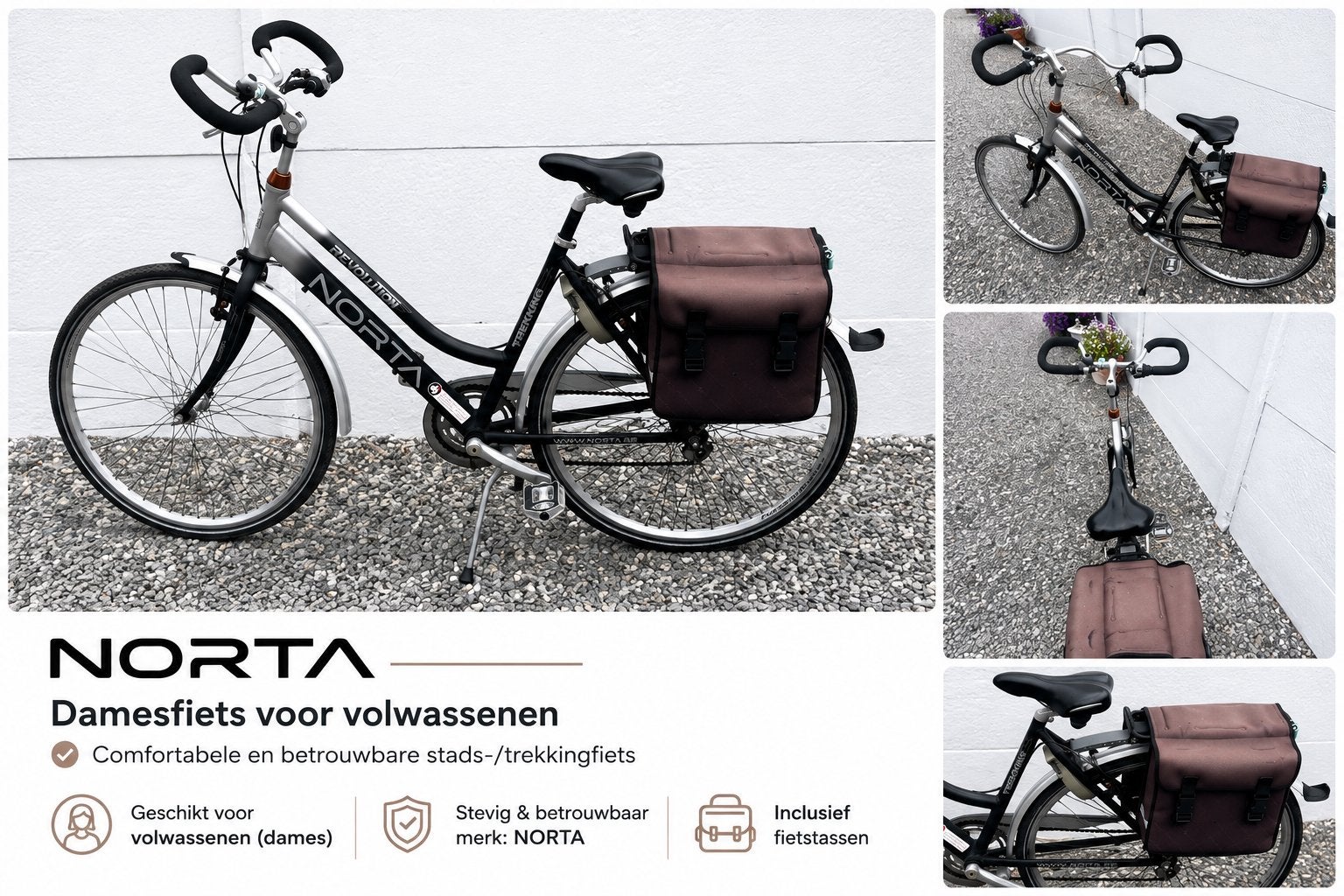 NORTA DAMESFIETS, Ophalen, Zo goed als nieuw