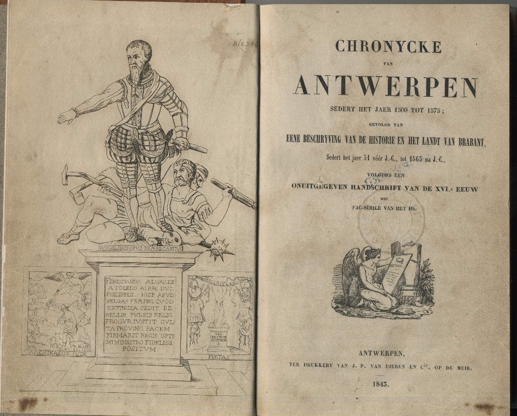 Cronycke van Antwerpen sedert het jaar 1500 tot 1575, Boeken, Ophalen of Verzenden, 15e en 16e eeuw, Gelezen