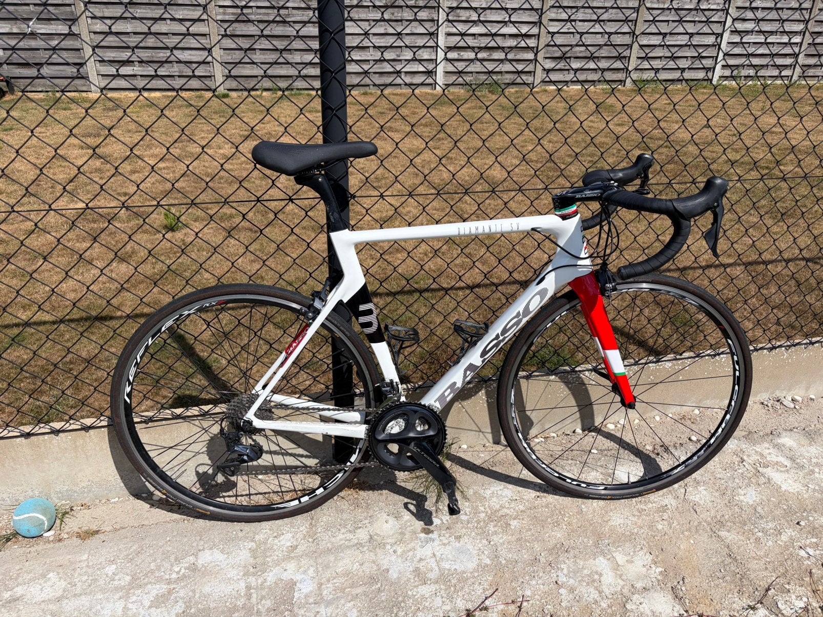 Koersfiets Basso diamante sv, Fietsen en Brommers, Gebruikt, Carbon, 10 tot 15 versnellingen, Heren