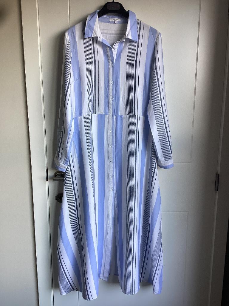 Lange jurk Kilky M/L, Kleding | Dames, Maat 38/40 (M), Blauw, Ophalen of Verzenden, Onder de knie