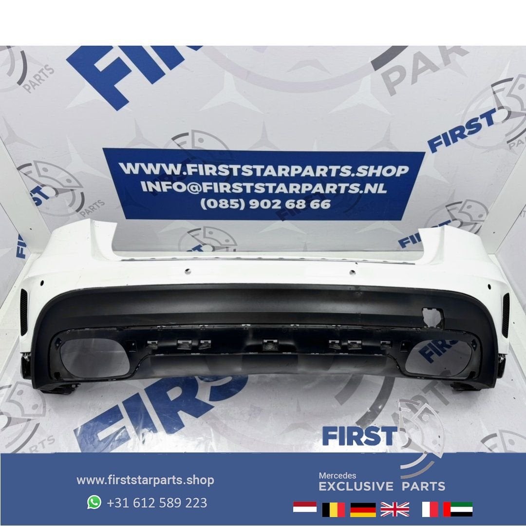 W156 X156 GLA AMG LINE ACHTERBUMPER A1568852425 ZWART WIT GR