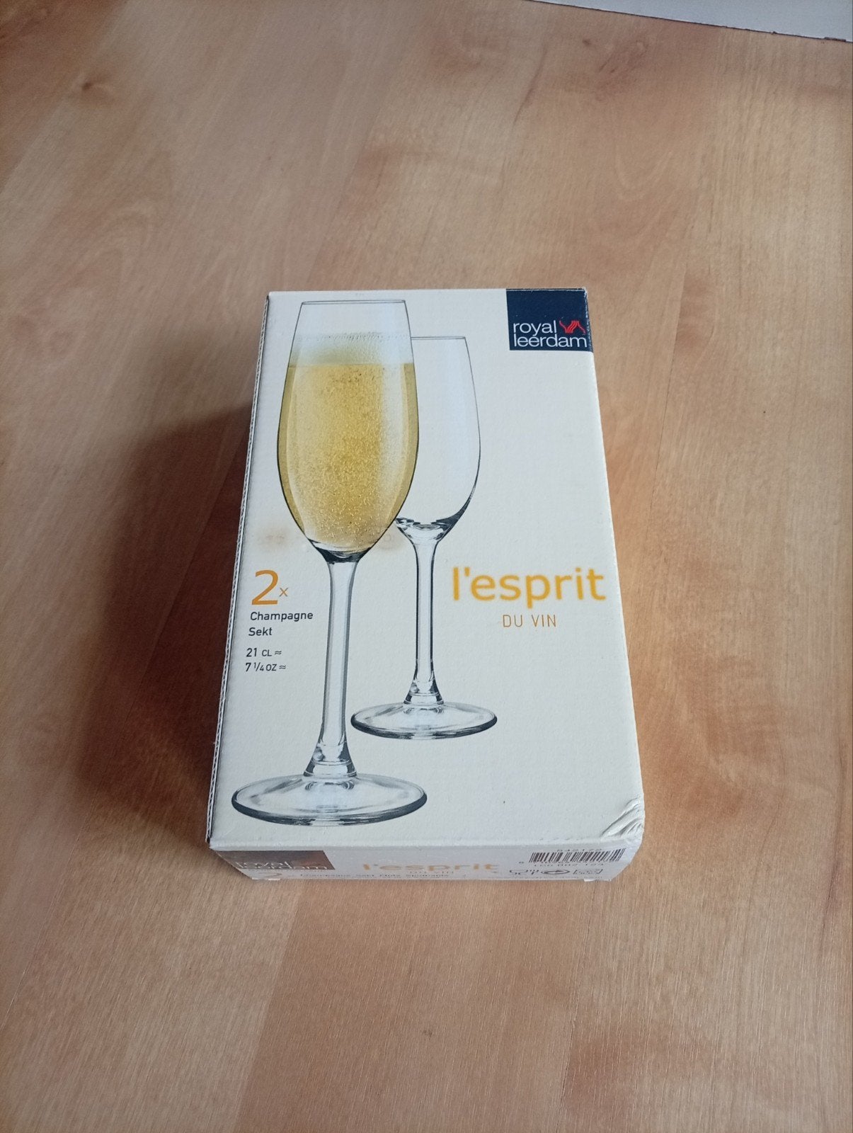 2 wijnglazen l'esprit, Maison & Meubles, Cuisine | Vaisselle, Neuf, Verre ou Verres, Enlèvement ou Envoi, Verre