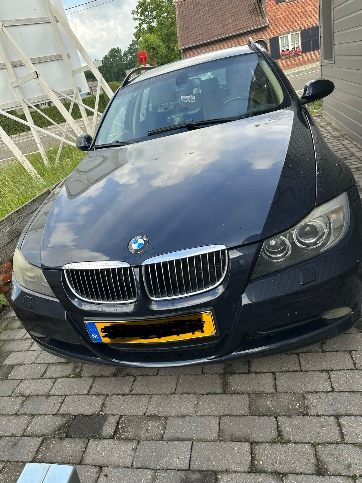 Bmw 318, Achterwielaandrijving, Beige, Blauw, Elektrische ramen
