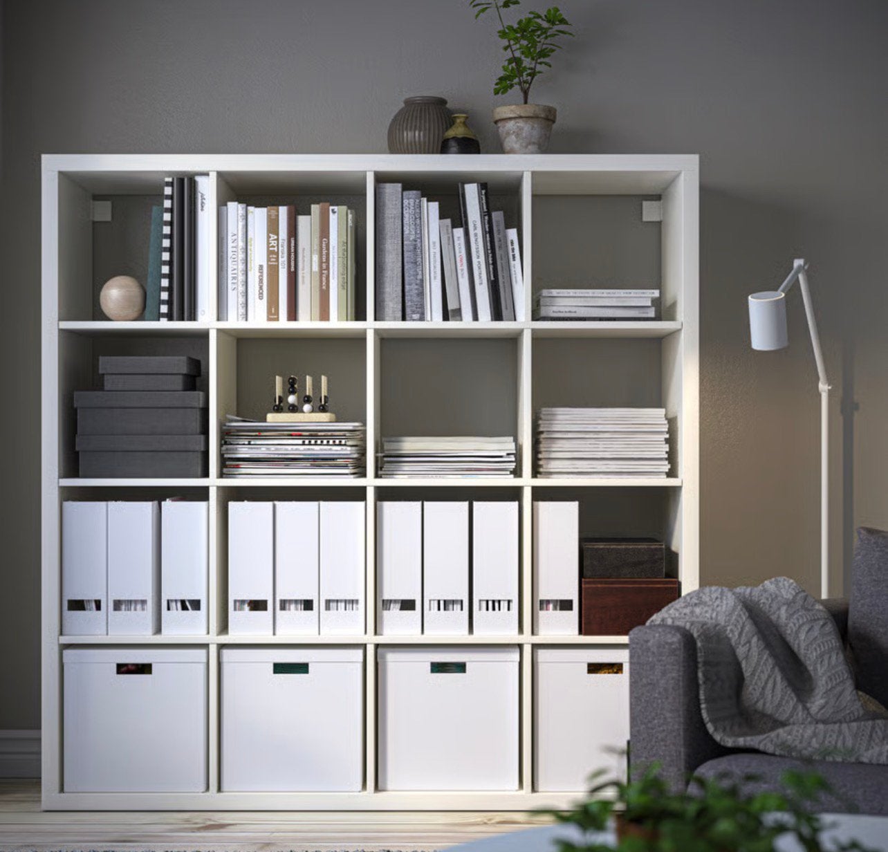 IKEA KALLAX vakkenkast wit, Ophalen, Gebruikt