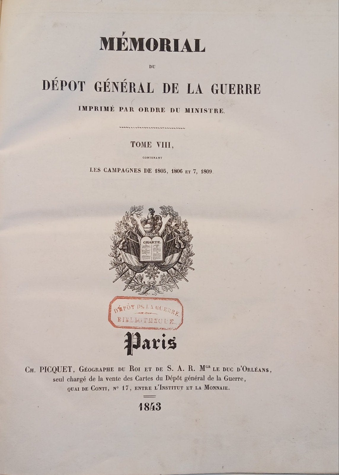 Mémorial du dépôt de la guerre, Enlèvement ou Envoi, Utilisé, Armée de terre