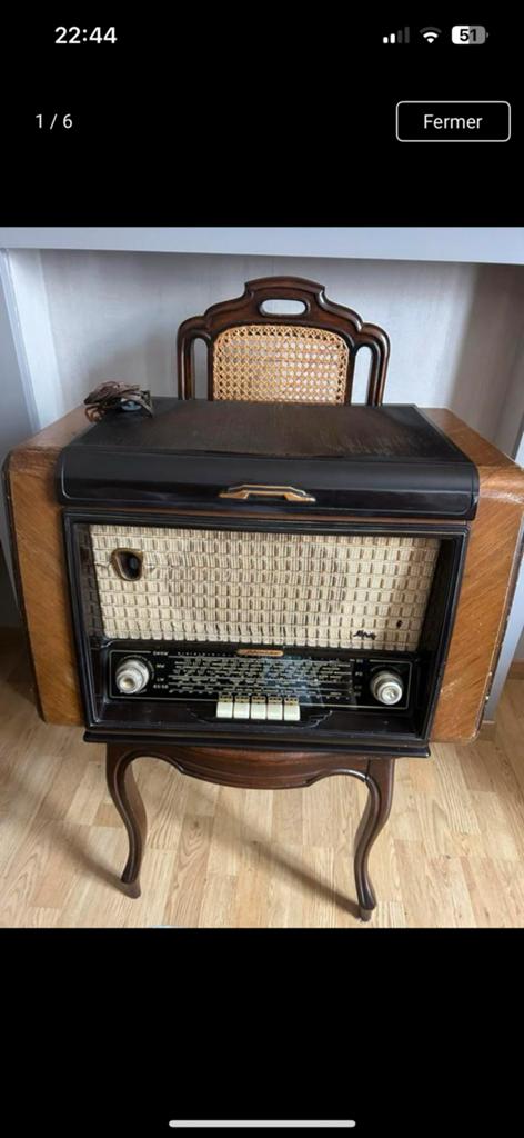 Ancienne radio Schneider., Enlèvement, Utilisé, Radio