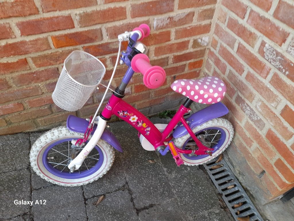 Disney fiets met mandje 16 inch, Fietsen en Brommers, Ophalen, Zo goed als nieuw, 16 inch, Disney Frozen