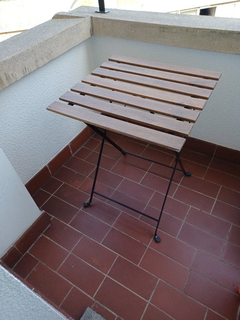 Table de jardin/terrasse, Jardin & Terrasse, Tables de jardin, Utilisé, Carré, Bois, Enlèvement