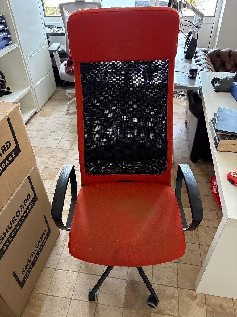 Chaise bureau, Chaise de bureau de gaming, Enlèvement, Utilisé, Orange