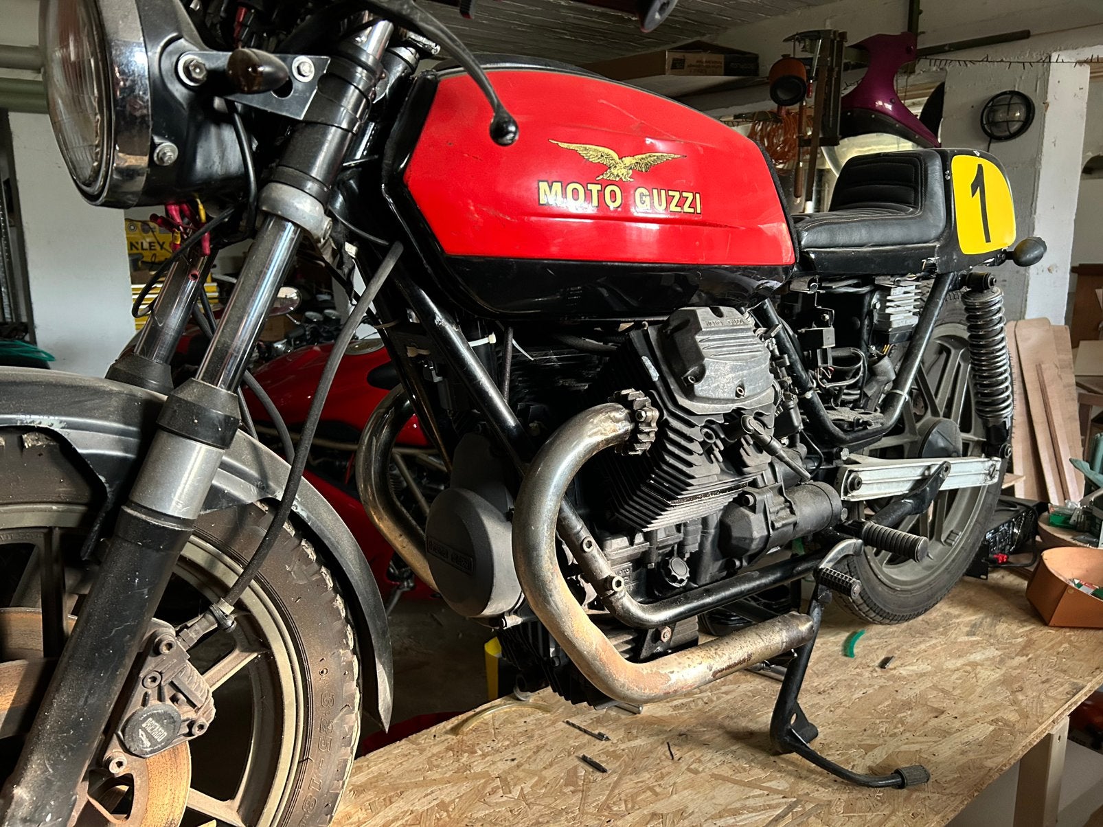 Moto Guzzi v65 moteur uniquement, Enlèvement, Utilisé