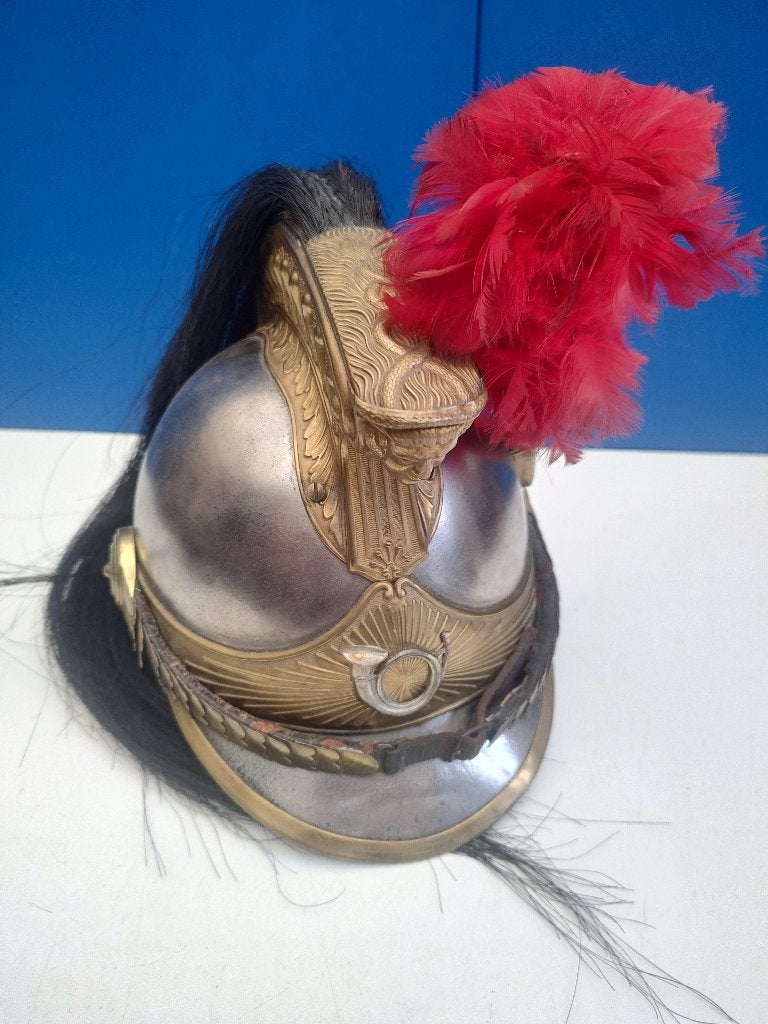 Franse helm Chasseurs troep, Verzenden