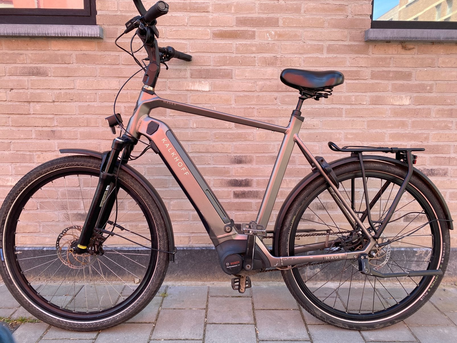 Vélo de ville Kalkhoff Terk cube Batavus, Autres marques, 50 km par batterie ou plus, Comme neuf, 59 cm ou plus