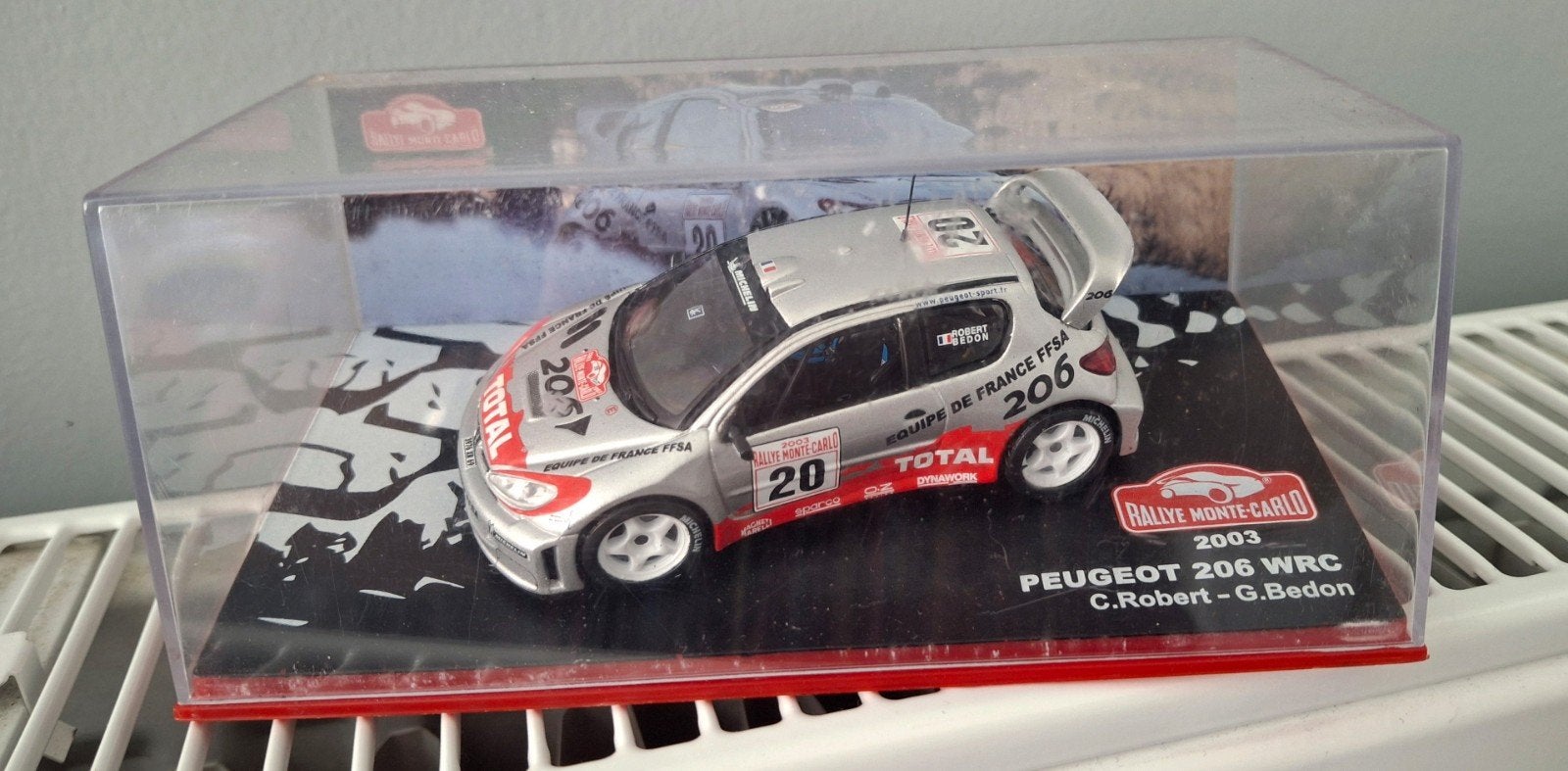 Marque de voiture miniature Peugeot 206 WRC Autorally Monte, Enlèvement ou Envoi, Comme neuf, Voiture