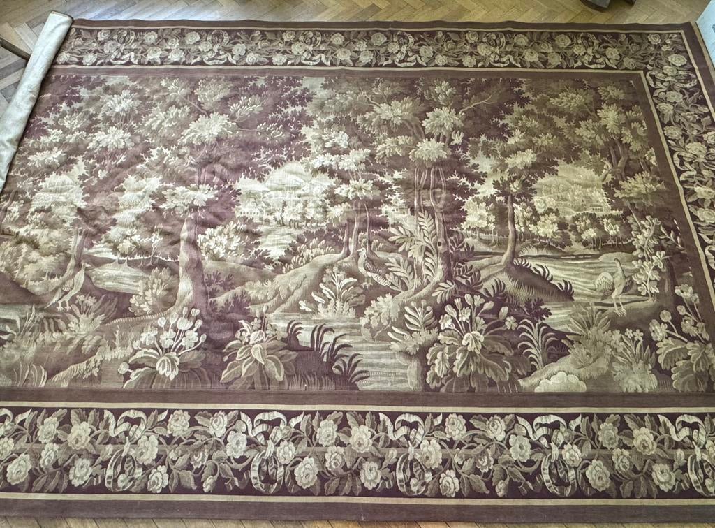 Très grande tapisserie murale de château, Enlèvement