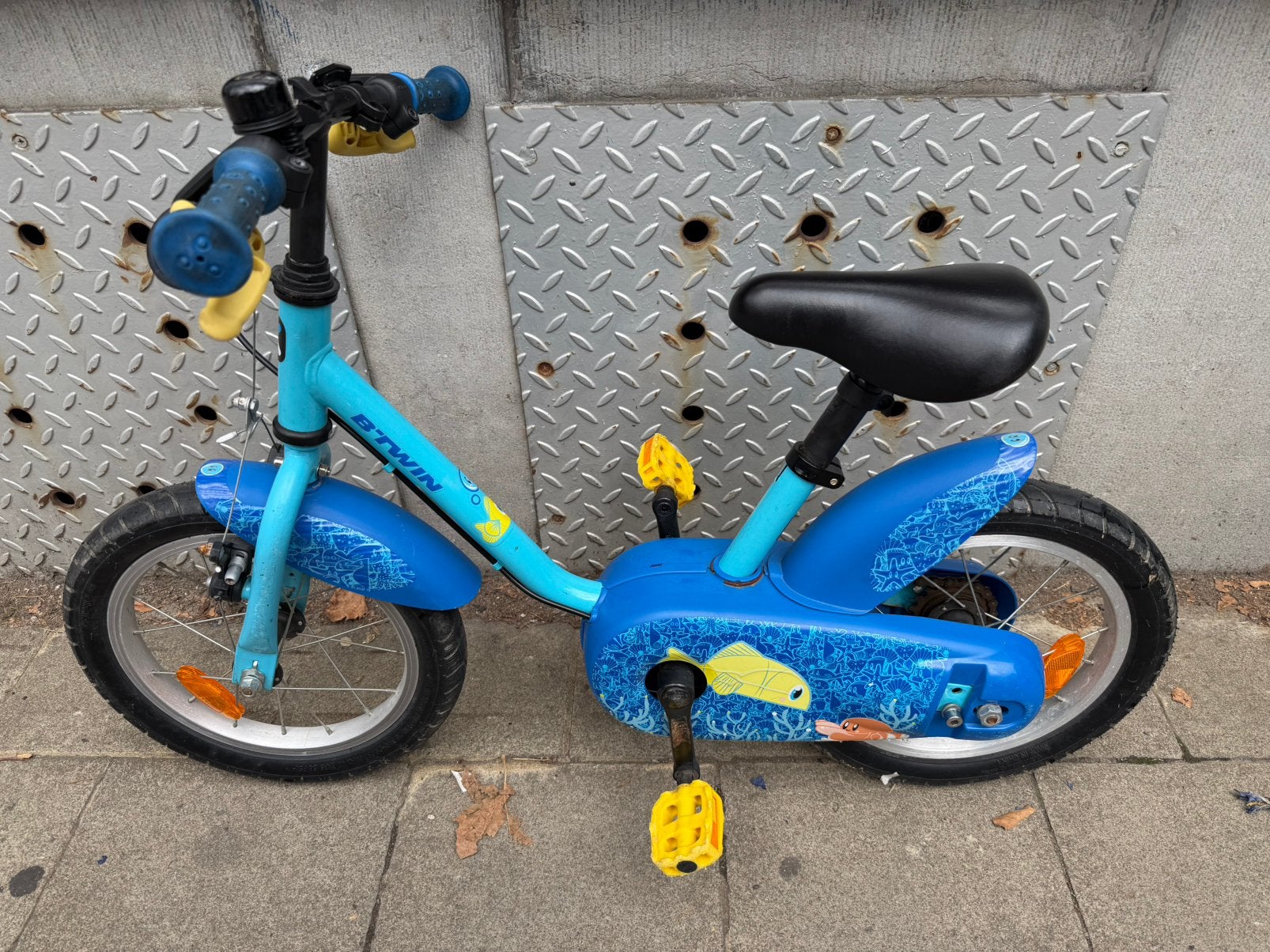 Velo Btwin 14” blue ocean, Enlèvement, Utilisé, Frein sur jante, Moins de 16 pouces