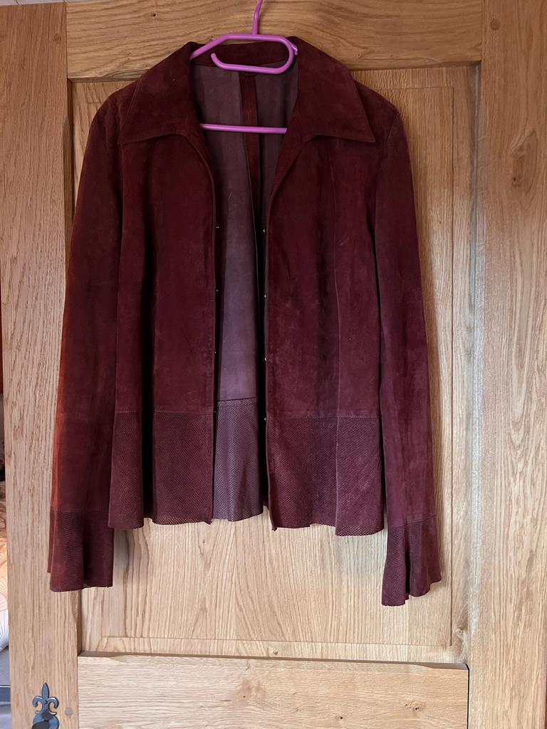 Bijzonder lederen jasje Olivier Strelli, Kleding | Dames, Maat 38/40 (M), Bruin, Nieuw, Ophalen of Verzenden
