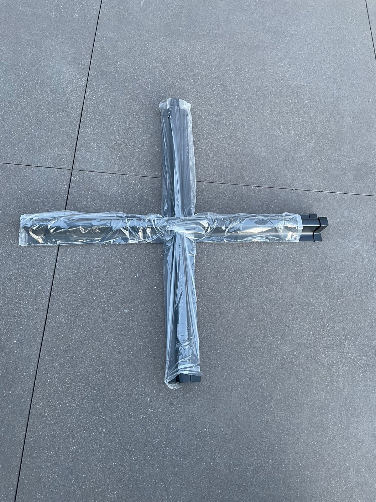 Parasolvoet, zwart, 1m x 1m, merk Bristol, Tuin en Terras, Parasols, Ophalen, Zo goed als nieuw, Parasolvoet