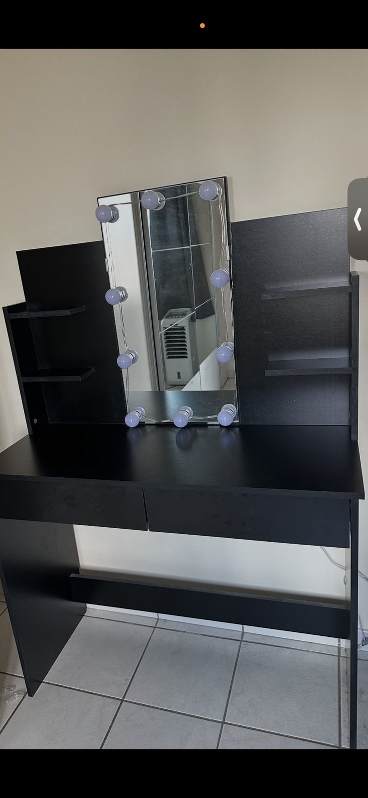 Kaptafel met verlichte spiegel, Ophalen, Zo goed als nieuw