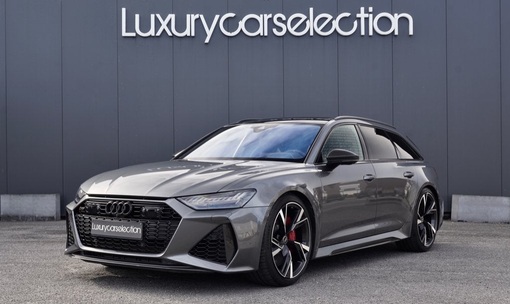 Audi RS6 4.0 V8 TFSI *CERAMIC/CARBON/RS DESIGN/PANO/B&O*, Autos, Cuir, Argent ou Gris, Achat, 3996 cm³