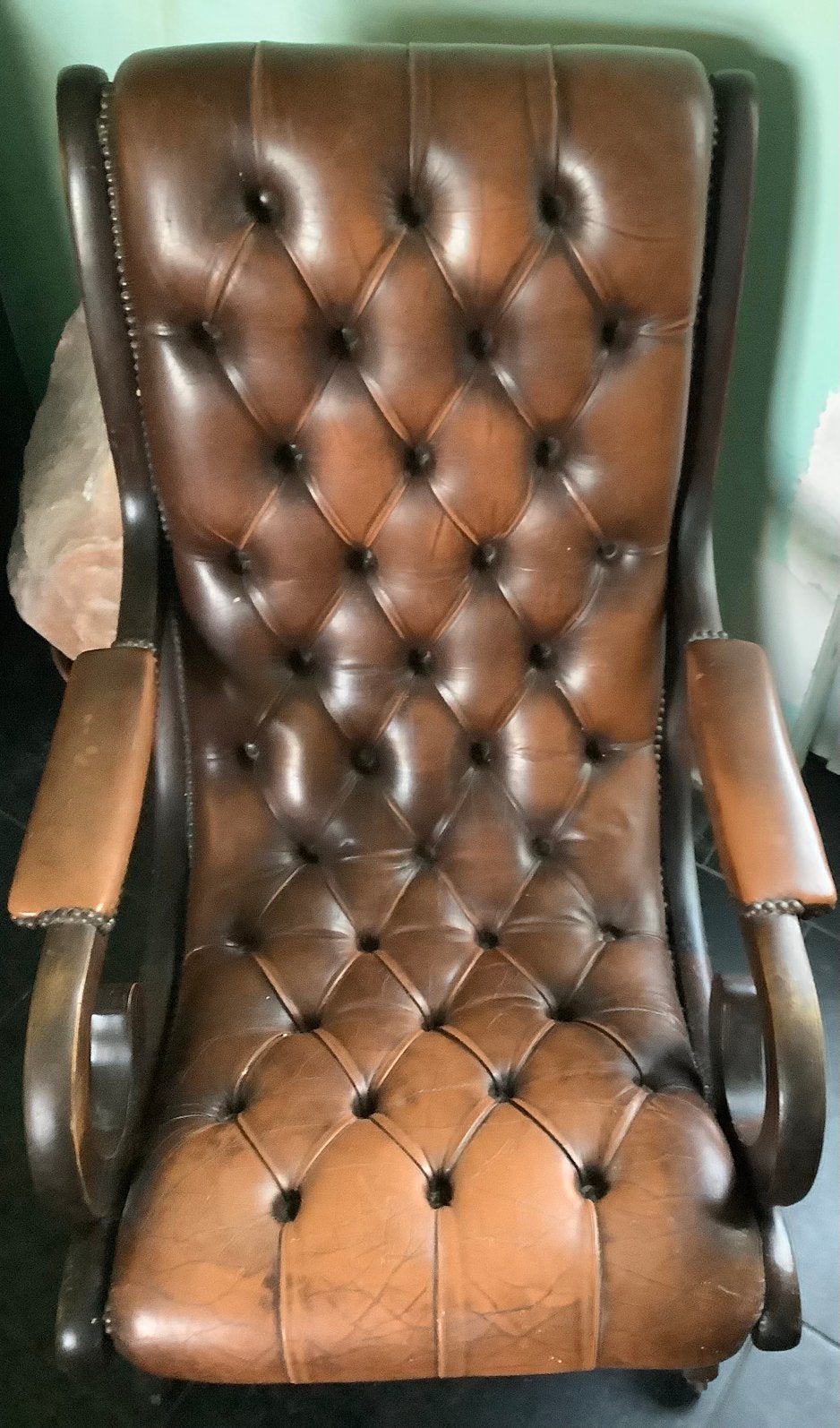 Chesterfield schommelstoel Victoria Slipper, Enlèvement