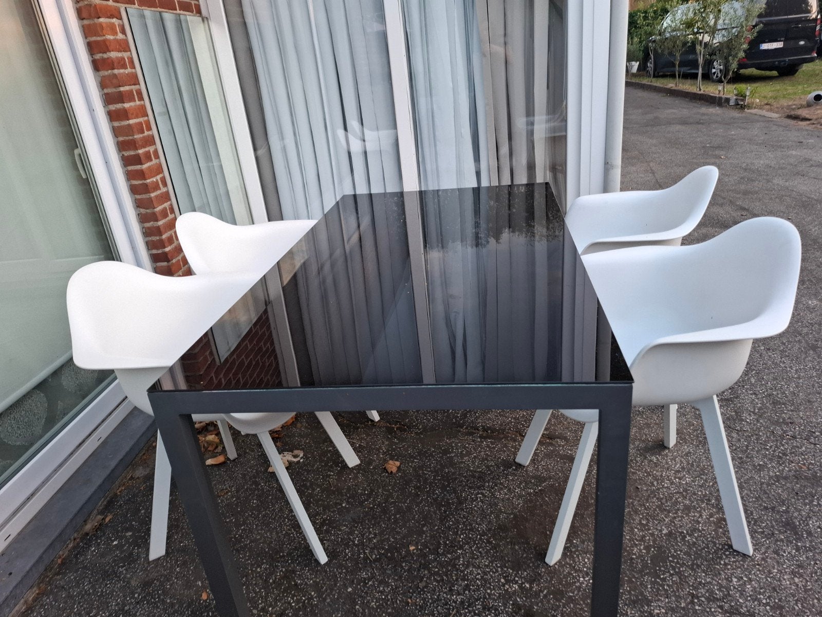 Buiten tafel set met 4 stoelen, Ophalen of Verzenden