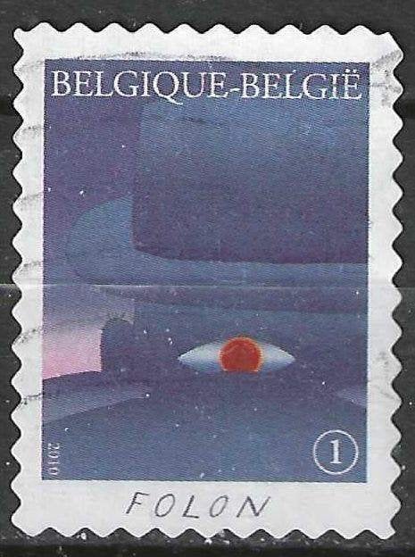 Belgie 2010 - Yvert 4058 /OBP 4077 - Magie van Folon (ST), Postzegels en Munten, Verzenden, Gestempeld, Gestempeld, Kunst