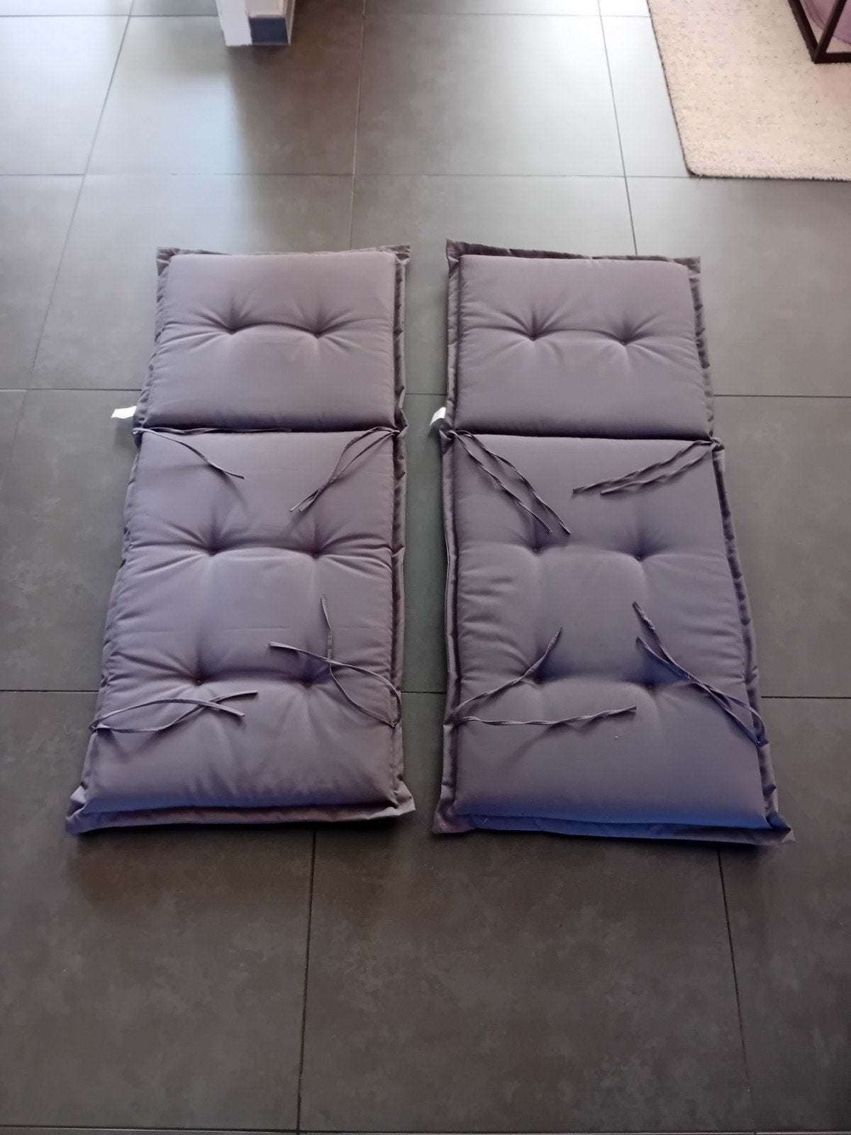 Set Grijze Tuinkussens (Tuinstoel, Bank & Ligbed), Ophalen
