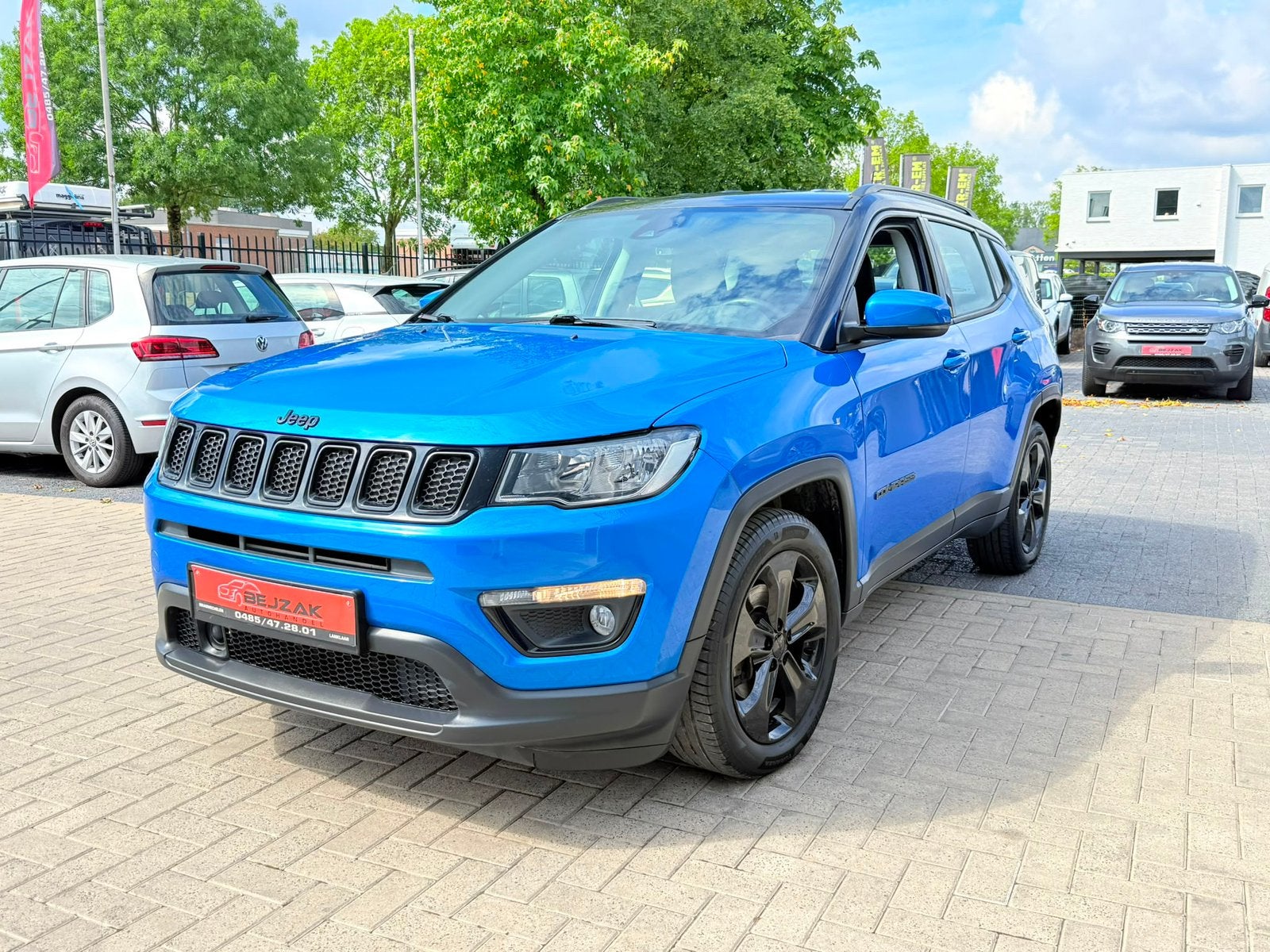 Jeep Compass 1.4i 85.000km 2019 1jaar garantie, Auto's, Jeep, Voorwielaandrijving, Euro 6, Blauw, Compass