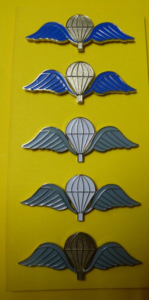 Metalen Para wings, Ophalen of Verzenden, Landmacht, Embleem of Badge