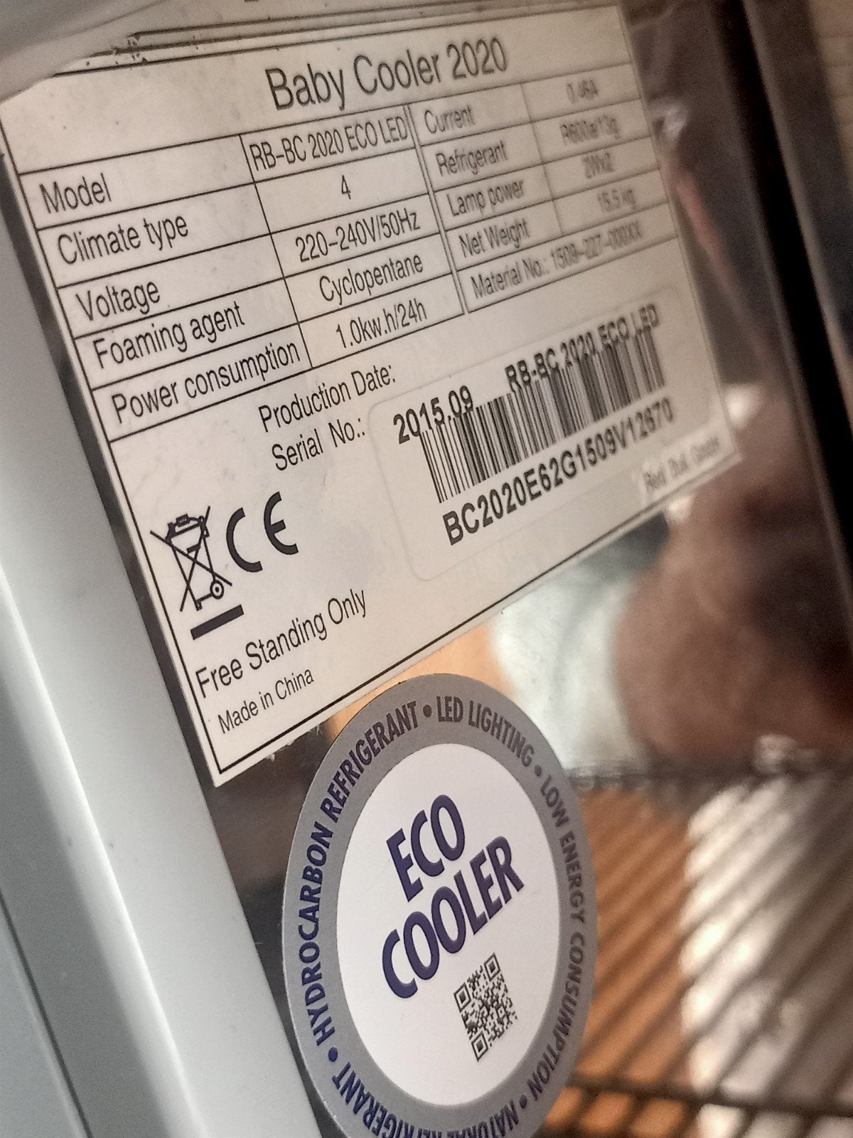 Réfrigérateur de table REDBULL - 220 V*, Enlèvement ou Envoi