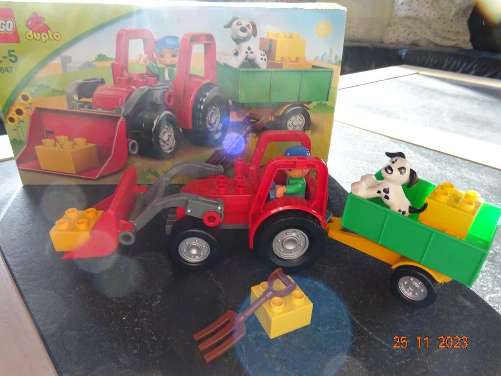 LEGO Duplo Ville Grote tractor - 5647*VOLLEDIG*, Ophalen of Verzenden, Complete set, Duplo