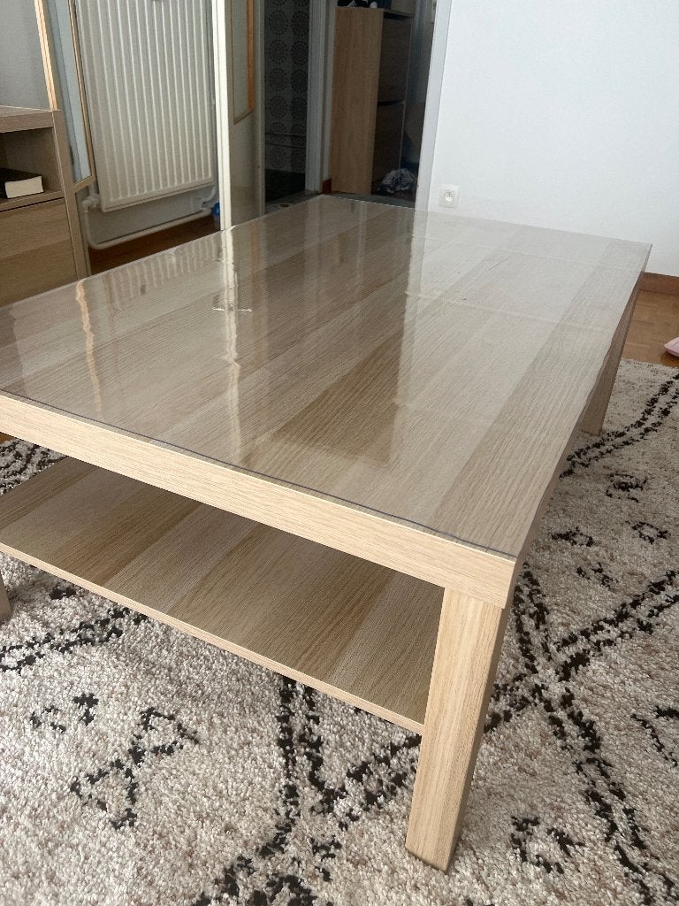 Table basse ikea, 100 à 150 cm, Comme neuf, Enlèvement, 50 à 100 cm