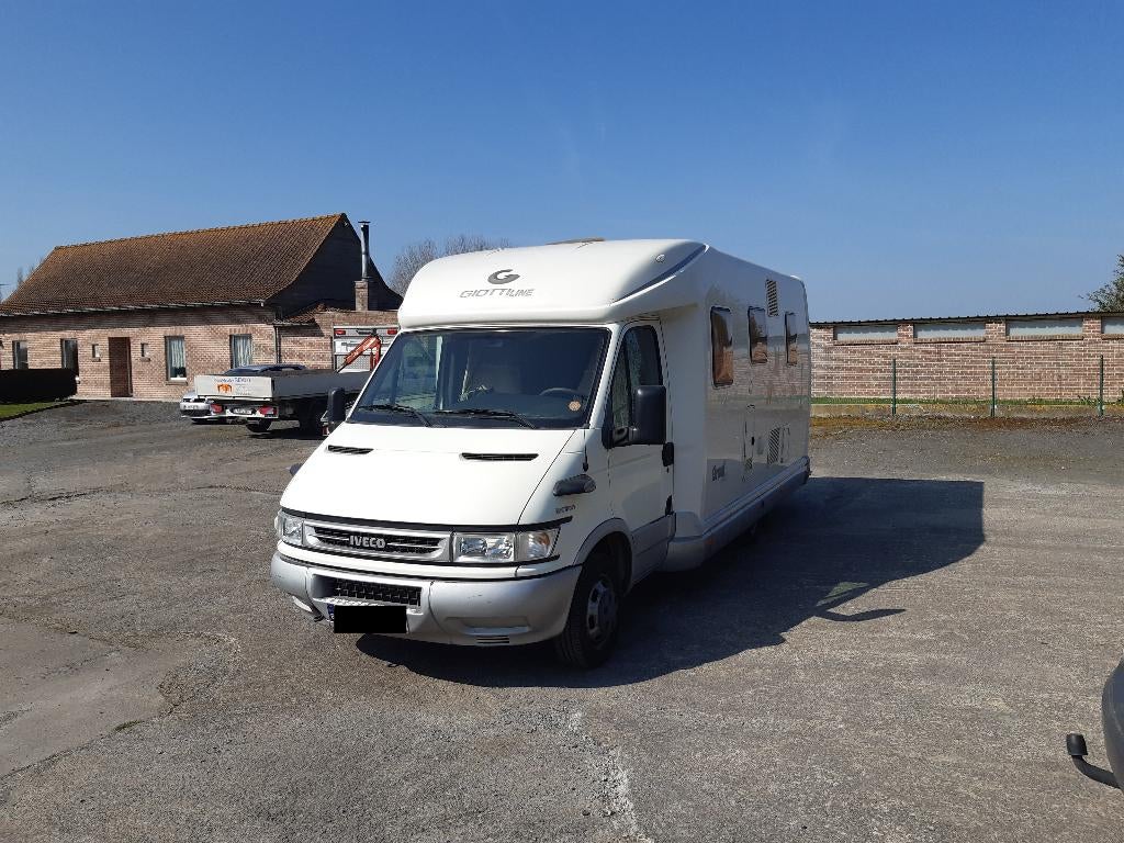 Iveco Giottiline Mobilhome - 2006 - 70500km, Caravanes & Camping, Camping-cars, 6 à 7 mètres, Marchepied électrique, Boîte manuelle