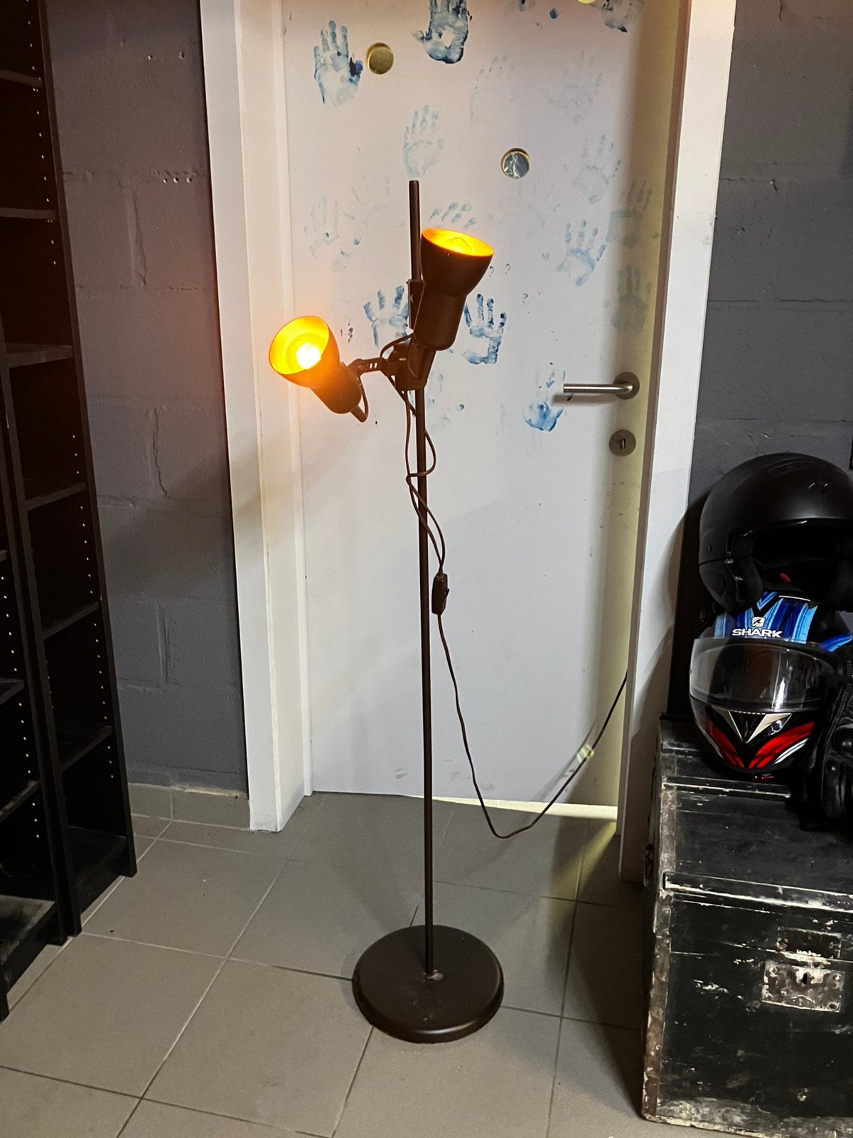 Retro vloerlamp, Huis en Inrichting, Lampen | Vloerlampen, Ophalen, Gebruikt