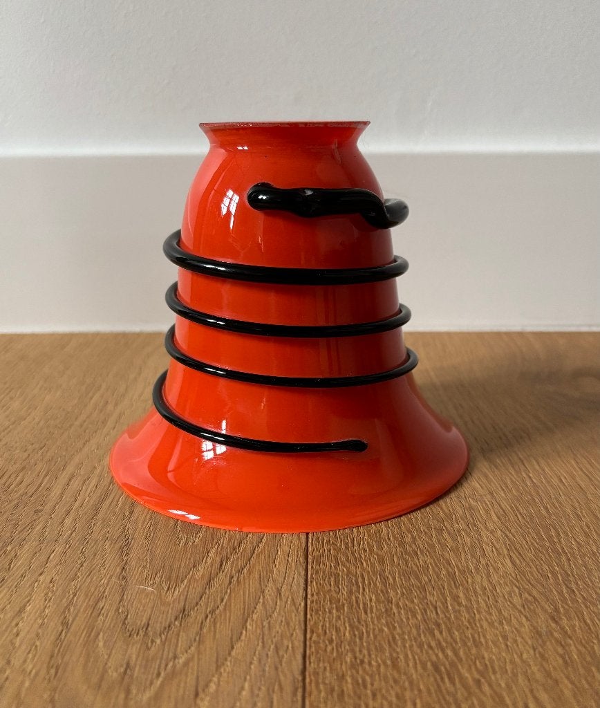 Glazen art deco 'Tango' lampenkap, Gebruikt, Overige kleuren, Art deco, Rond