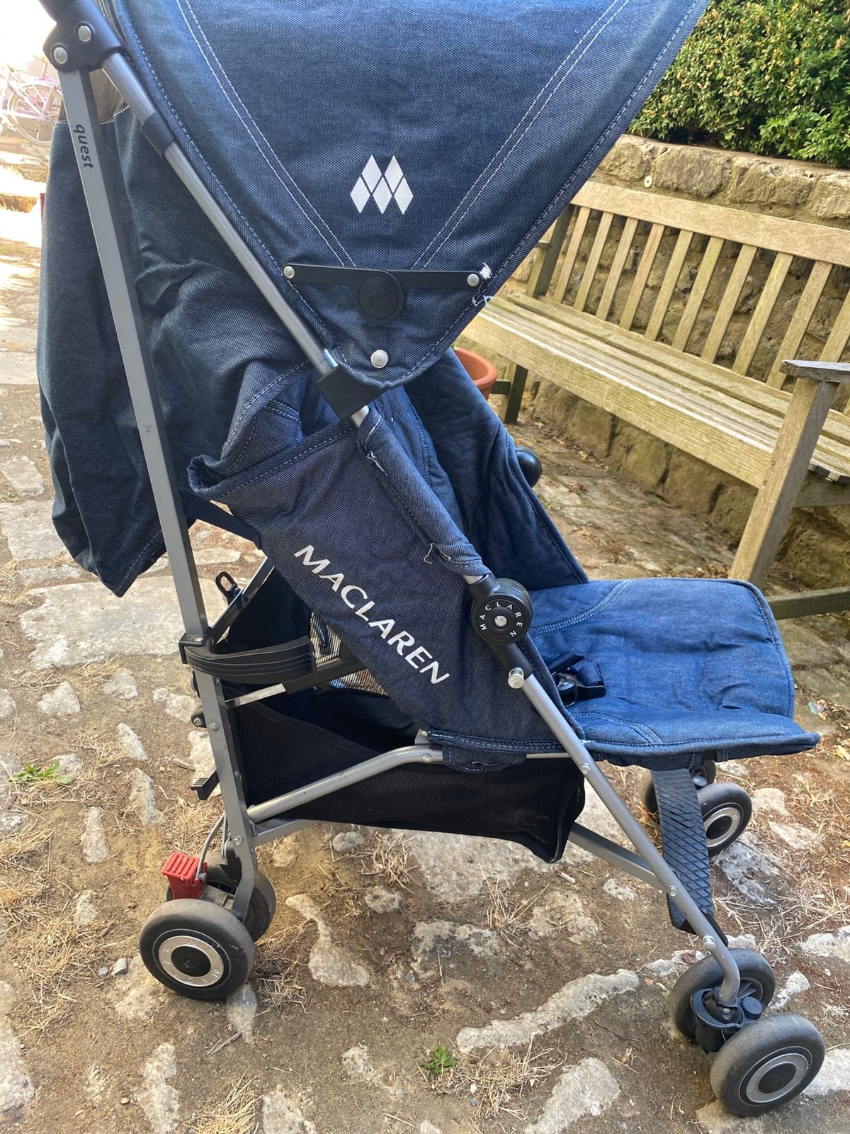Maclaren Quest Denim buggy, Enlèvement, Utilisé, Maclaren