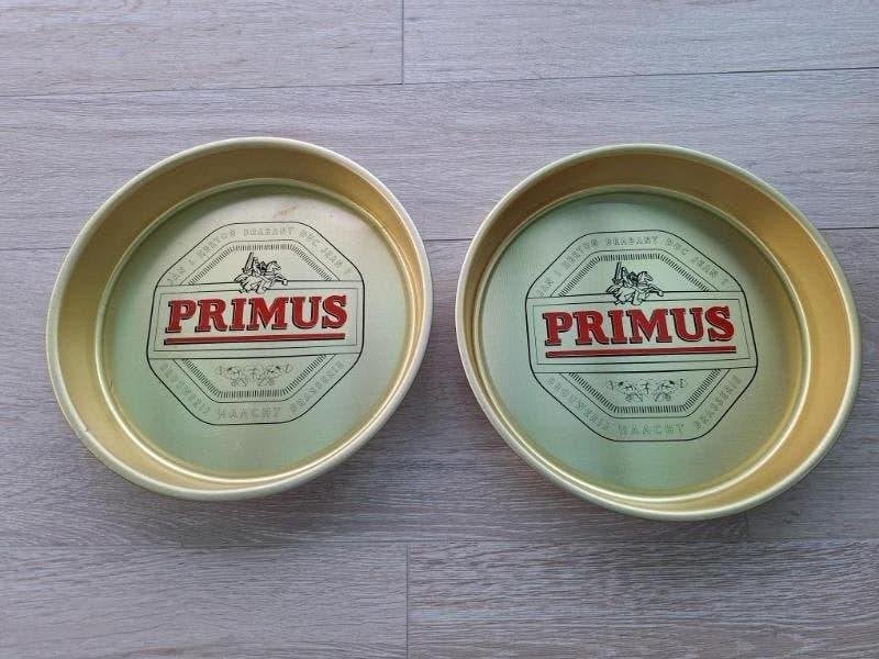2 ALU dienbladen PRIMUS als nieuw, Huis en Inrichting, Ophalen, Overige materialen, Rond, Zo goed als nieuw