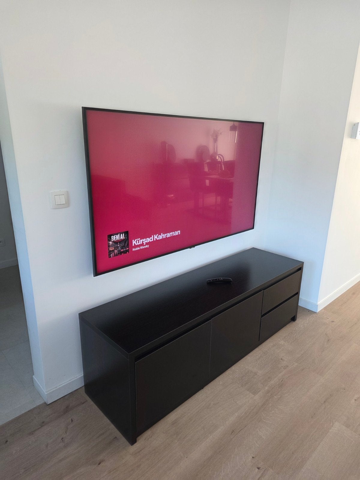 TV-meubel + dressoir set - Zwart, Ophalen, Zo goed als nieuw, Overige houtsoorten, Met lade(s)
