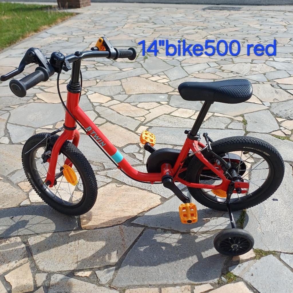 Jongensfiets 14", Ophalen, 14 inch of minder, Btwin Decathlon, Schijfrem