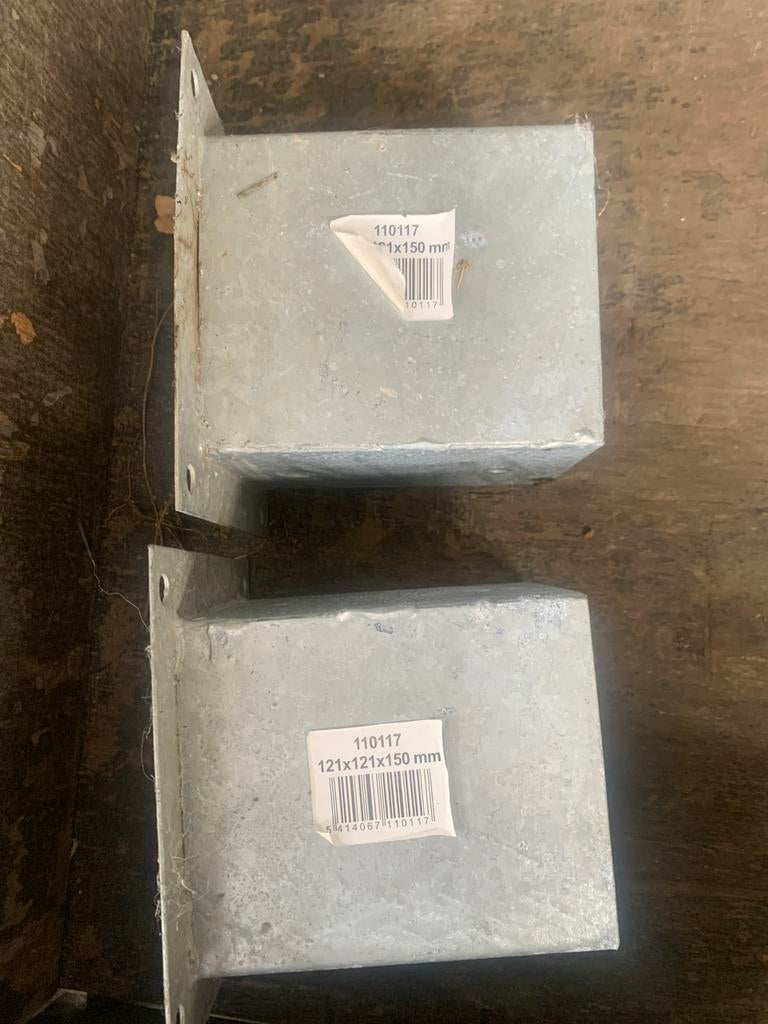 Fixation poteau pour Carports, taille 120, 120, TV, Hi-fi & Vidéo, Enlèvement, Comme neuf