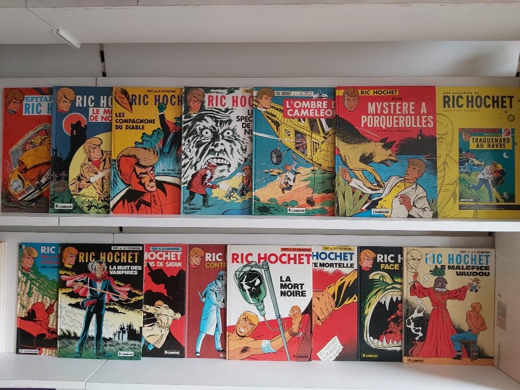 15 BD Ric Hochet; 4,50€ la BD au choix ou les 15 pour 55€, Livres, Une BD, Enlèvement ou Envoi, Utilisé
