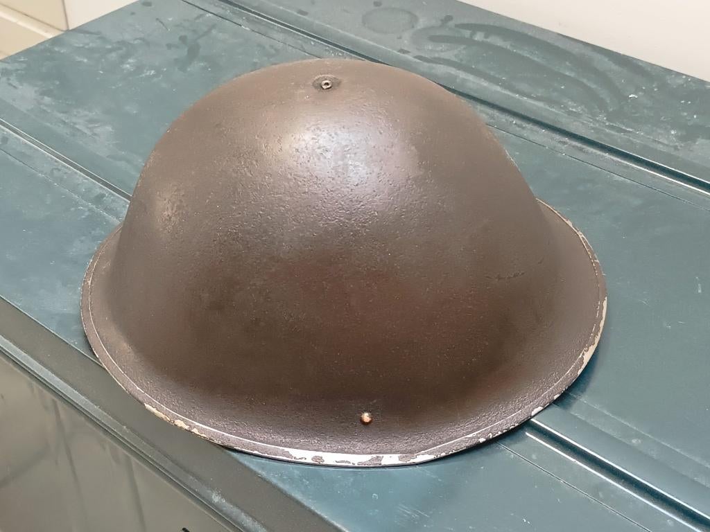 Britse/Nederlandse helm Mark IV - Mk4 "Turtle", Ophalen of Verzenden, Landmacht, Helm of Baret