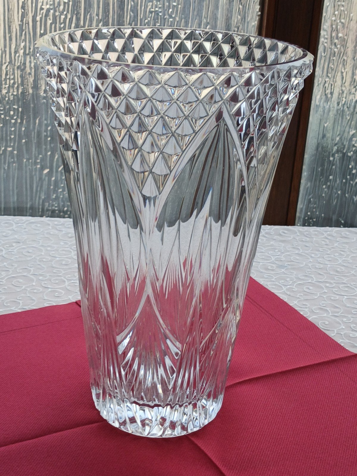 Val St Lambert Vaas kristal, Ophalen of Verzenden