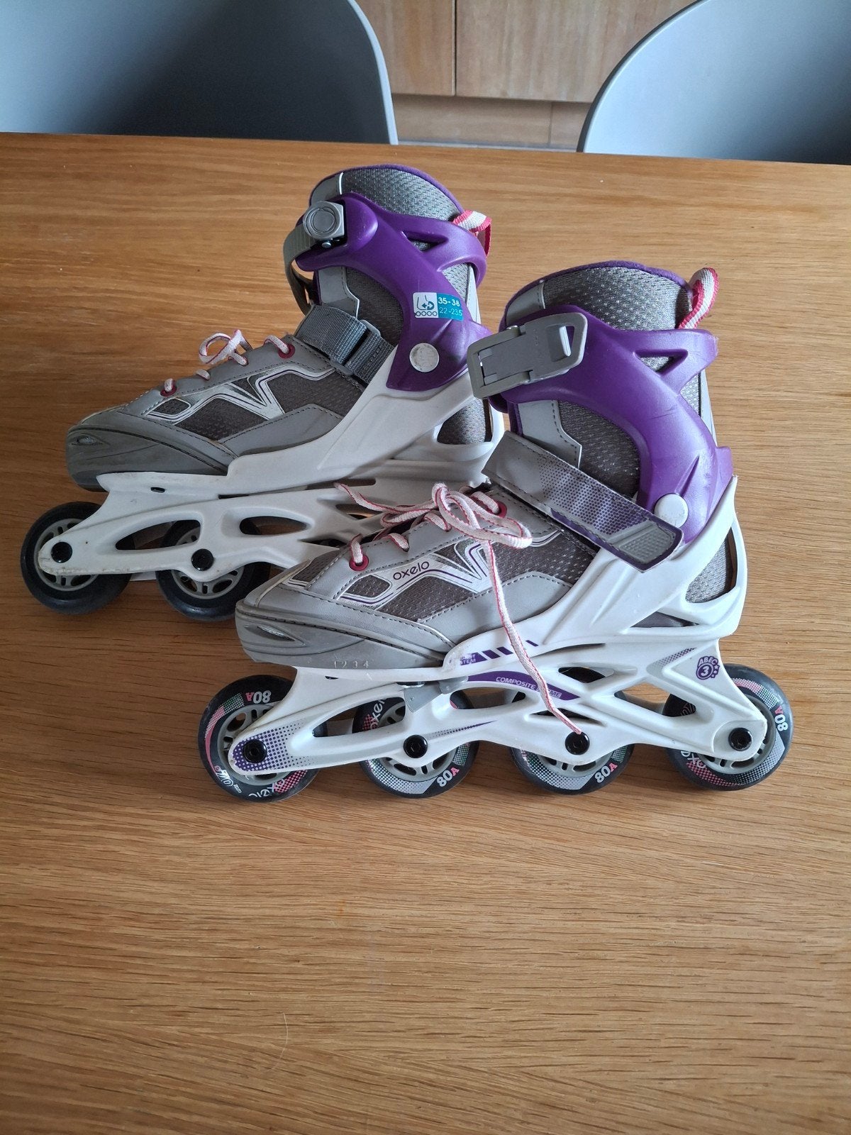 Inline skates, Sports & Fitness, Patins à roulettes alignées, Autres marques, Rollers 4 roues en ligne, Réglable, Enlèvement