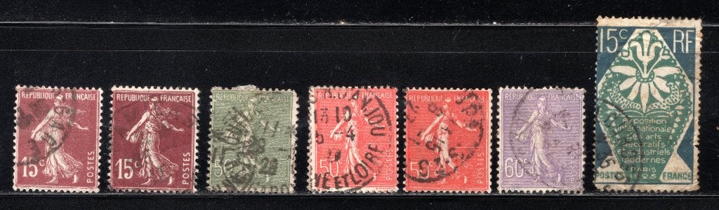FRANCE Lot 1924 estampillé, Envoi, Affranchi