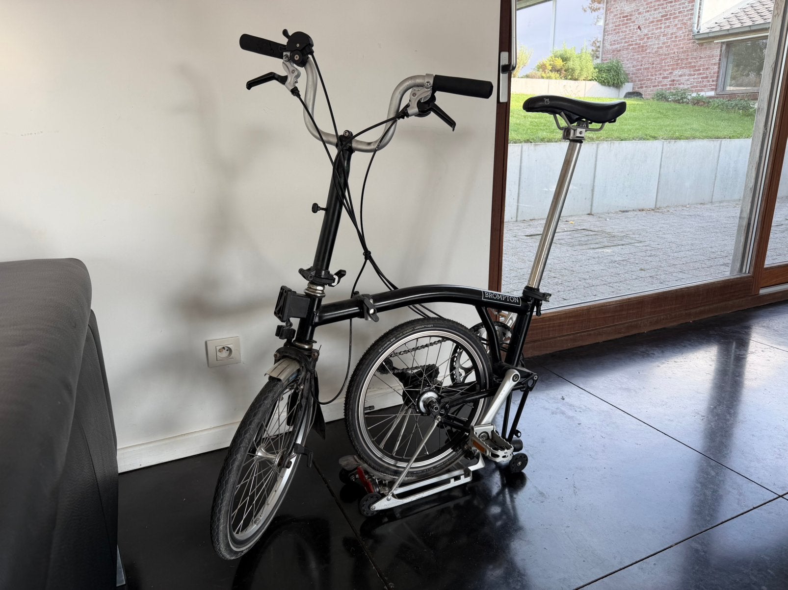 Brompton vouwfiets met 6 versnellingen, Fietsen en Brommers, Ophalen, Gebruikt, Brompton, Versnellingen