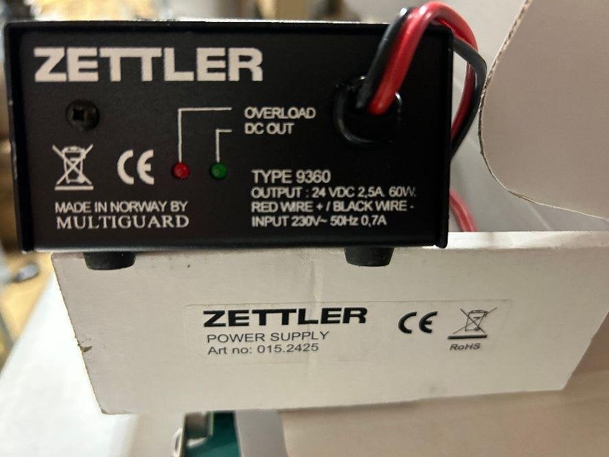 ➡️ Zettler Type 9630 24VDC 2.5A 60W PSU Adapter, Telecommunicatie, Telefooncentrales, Ophalen of Verzenden, Refurbished, Accessoires